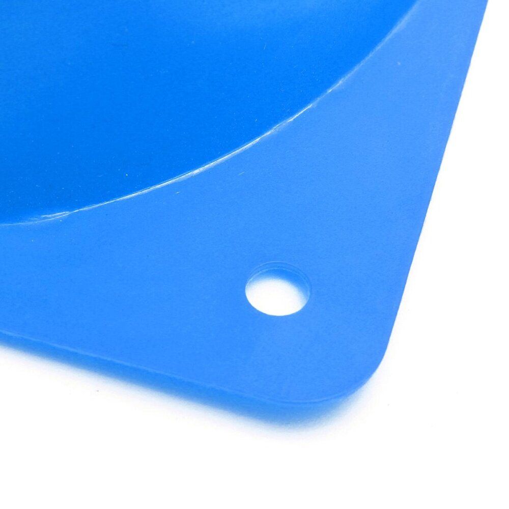 4PCS 7" Witches Hat Agility Cones Football Soccer Sports Drill Markers Slalom Blue PVC