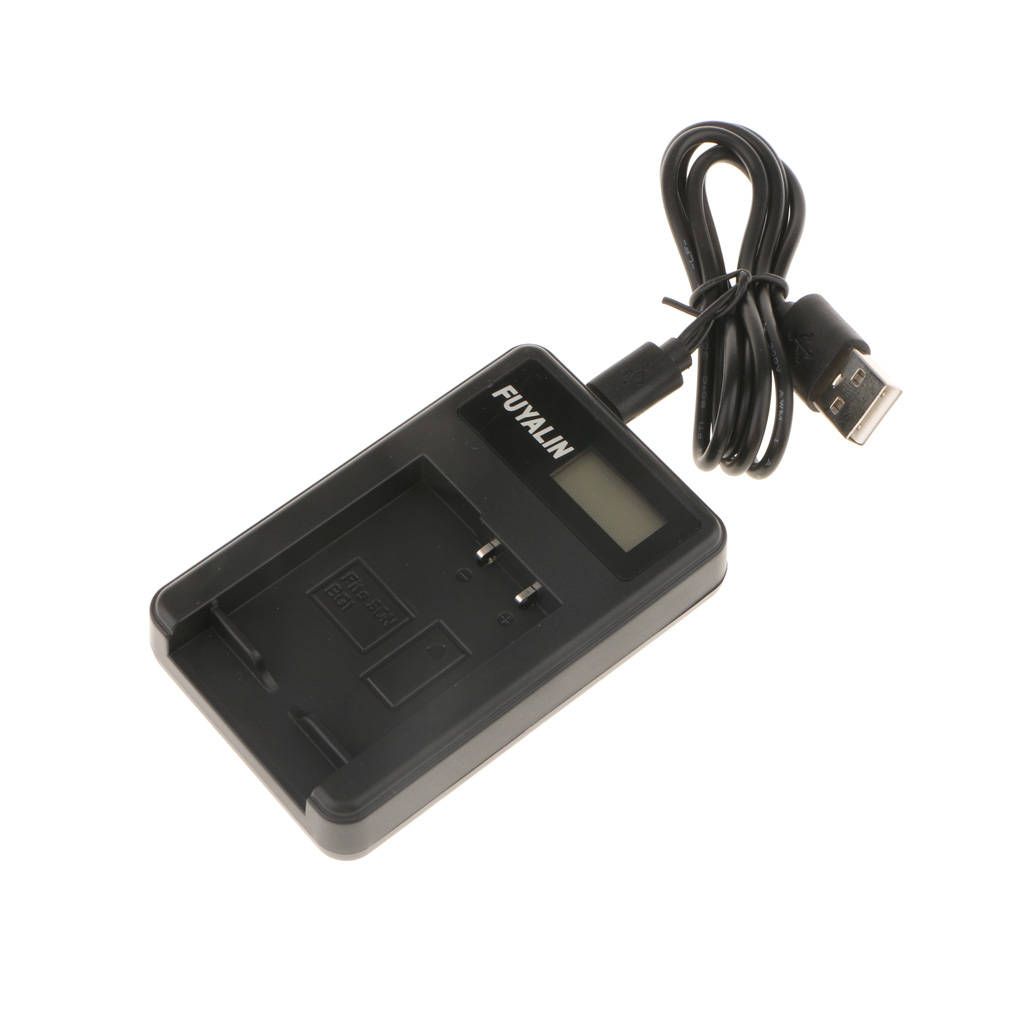 NP-BG1 Battery And Smart LCD Display USB Charger For Sony DSC-W30 W70