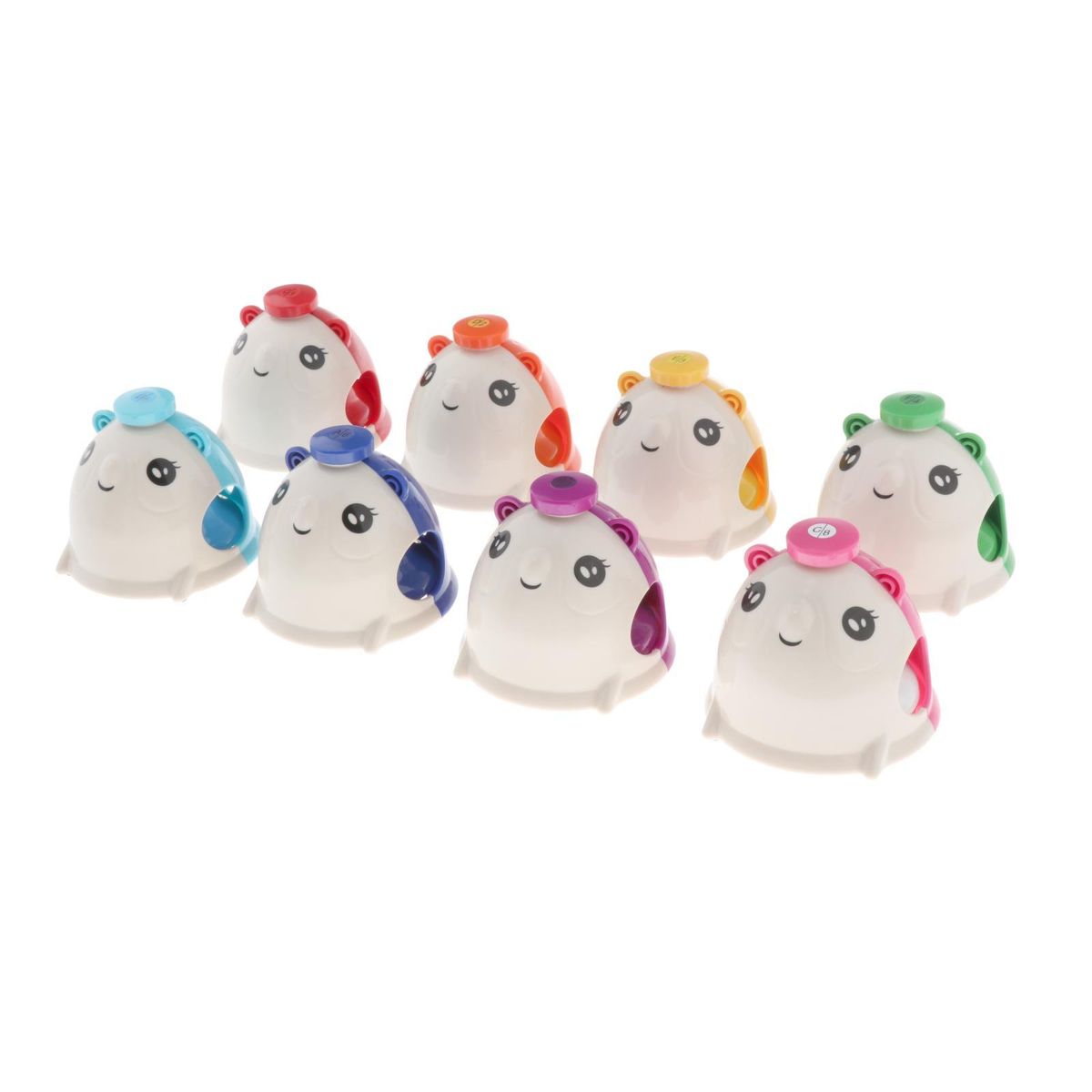 8pcs Desk Hand Bells 8 Tones Learn Music,Play Simple Songs Mouse 1