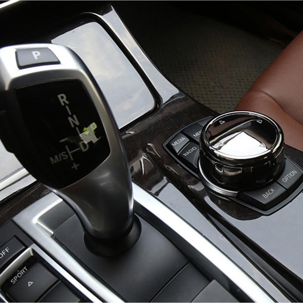 Multi-Media Knob Trim Cover Central Control Switch Button Decorative Cap Replacement for F10 F30 3-Series 5-Series X3 X5