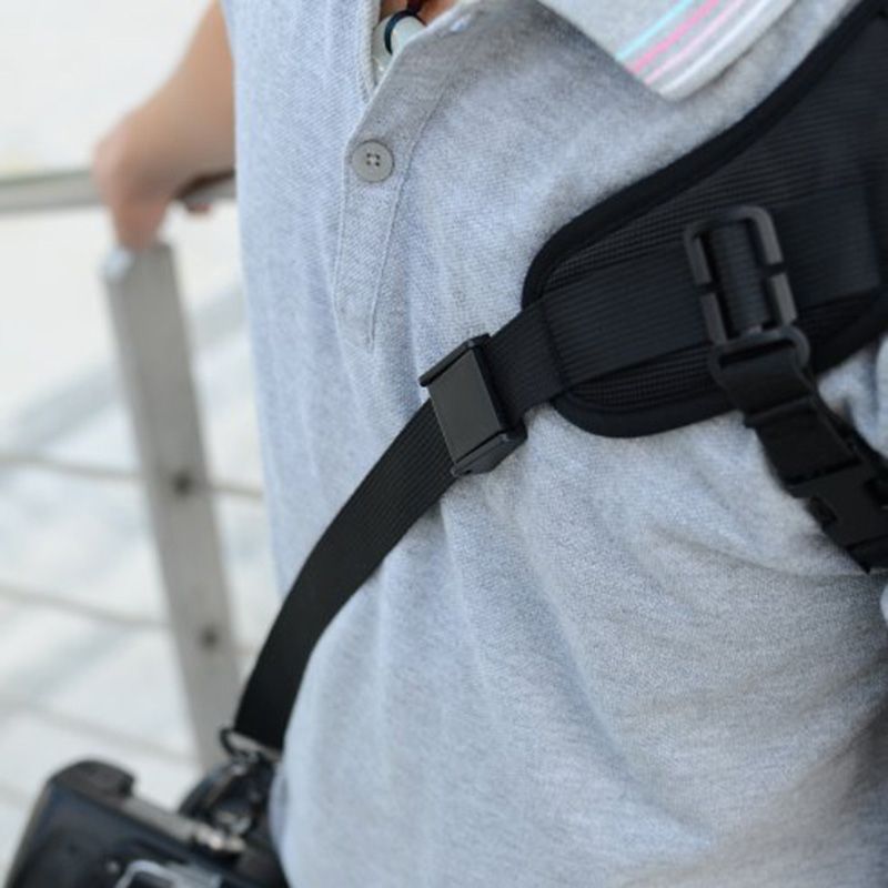 Rapid Single Shoulder Sling Belt Neck Strap Black Adjustable Camera Strap
