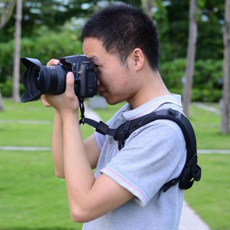 Rapid Single Shoulder Sling Belt Neck Strap Black Adjustable Camera Strap
