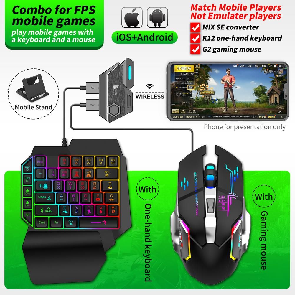 Mobile Game Keyboard And Mouse Converter Game Controller