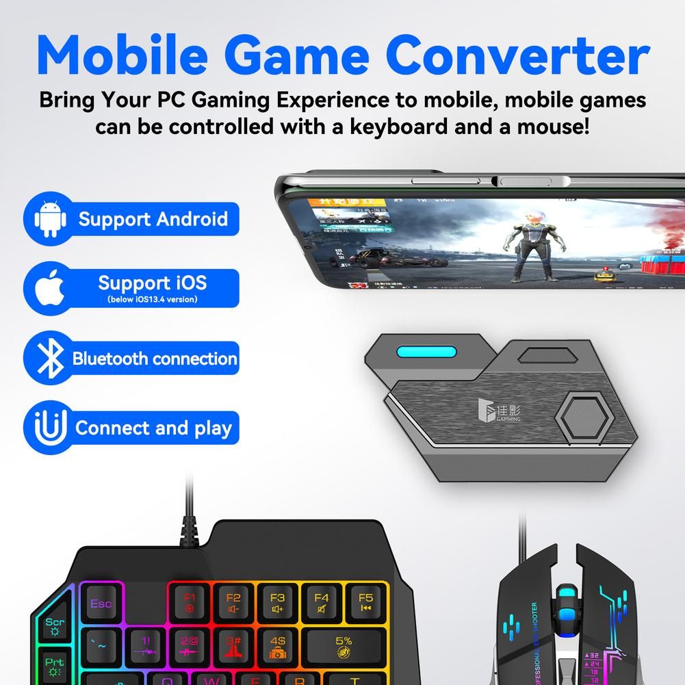 Mobile Game Keyboard And Mouse Converter Game Controller