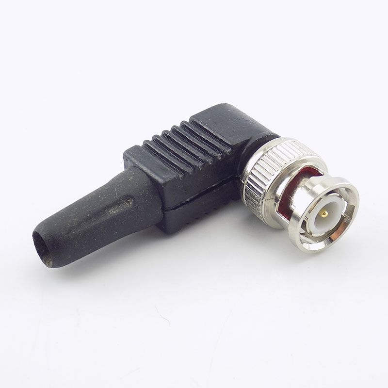 Cable Bnc Male Coaxial 90degree Cctv L 20Pcs Rg59 Connector