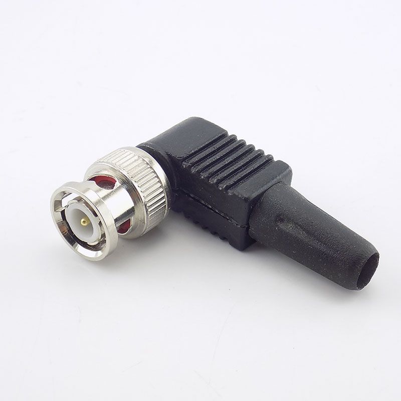 Cable Bnc Male Coaxial 90degree Cctv L 20Pcs Rg59 Connector