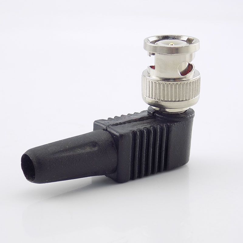 Cable Bnc Male Coaxial 90degree Cctv L 20Pcs Rg59 Connector