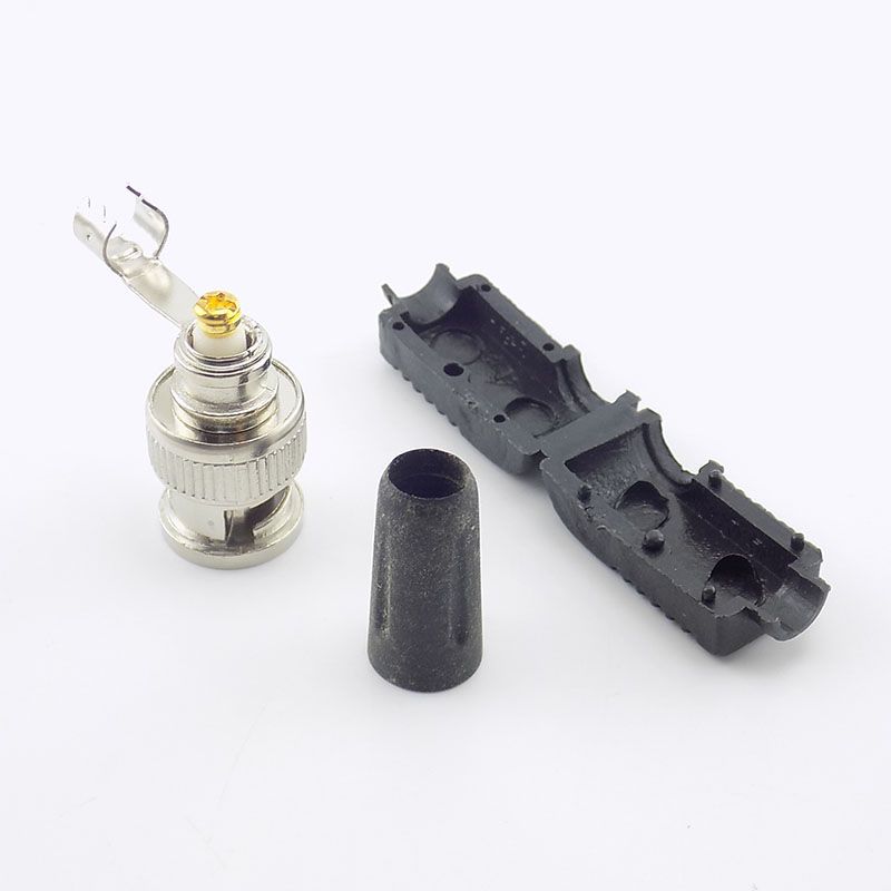 Cable Bnc Male Coaxial 90degree Cctv L 20Pcs Rg59 Connector