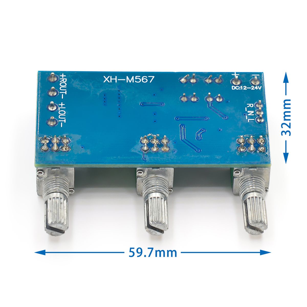 XH-M567 DC 12-24V 80Wx2 Digital Audio TPA3116D2 Treble Bass