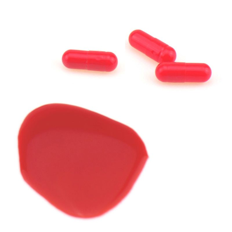 3Pcs Realistic Fake Blood Pills Vampire Capsules Horror Scary Funny Trick Toys Halloween April Fools Day Party Props Adults HOT 1set 3pcs