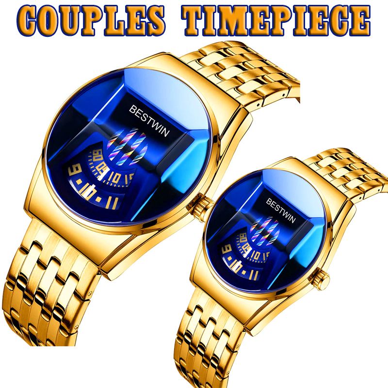 Best Selling Quality & Rugged Couples Exclusive Wrist Watch + Classic Couples Bracelet