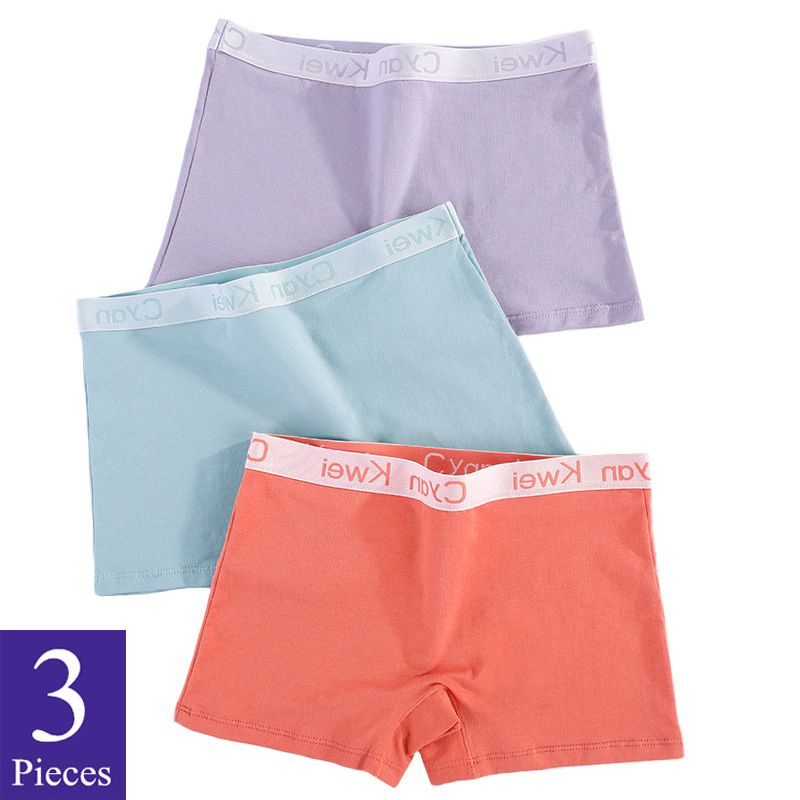 3 Pieces/Set Cotton Panties Women Boyshort Big Size Female Underwear