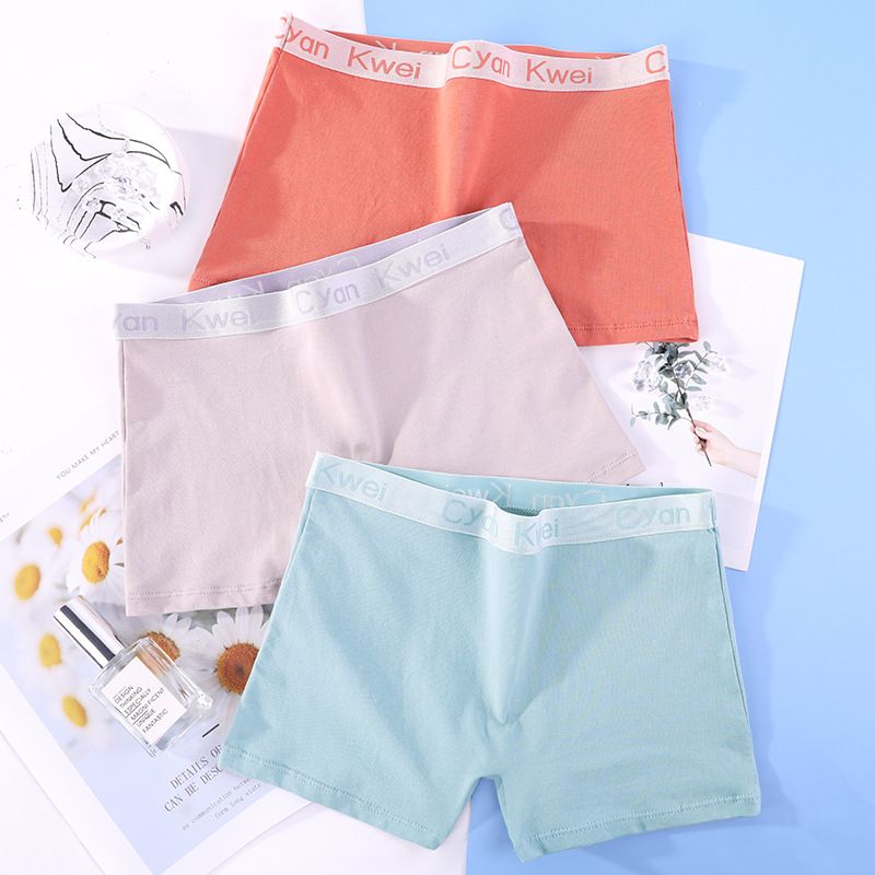 3 Pieces/Set Cotton Panties Women Boyshort Big Size Female Underwear