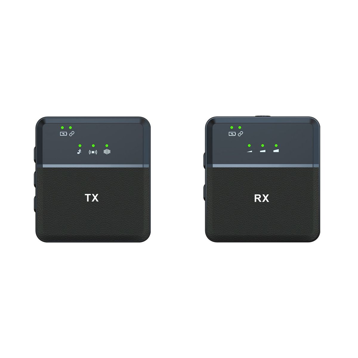 Wireless Lavalier Microphone System Transmitters+Receiver Clip on Mic with TRS&TRRS Audio Cable for Smartphone Camera