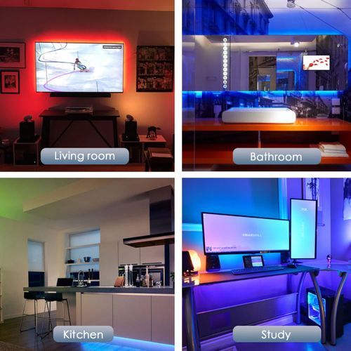 3M USB LED Strip Light RGB TV Back Light  Remote Enabled