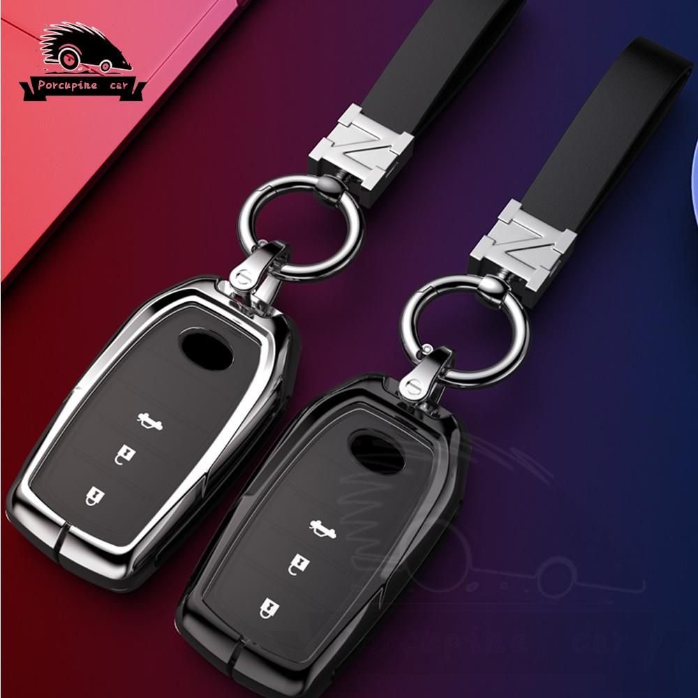 3 Buttons Car Key Cover Case For Toyota Highlander Land Cruiser Riez 86 Hilux Innova Fortuner Rav4 Camry Prado Shell