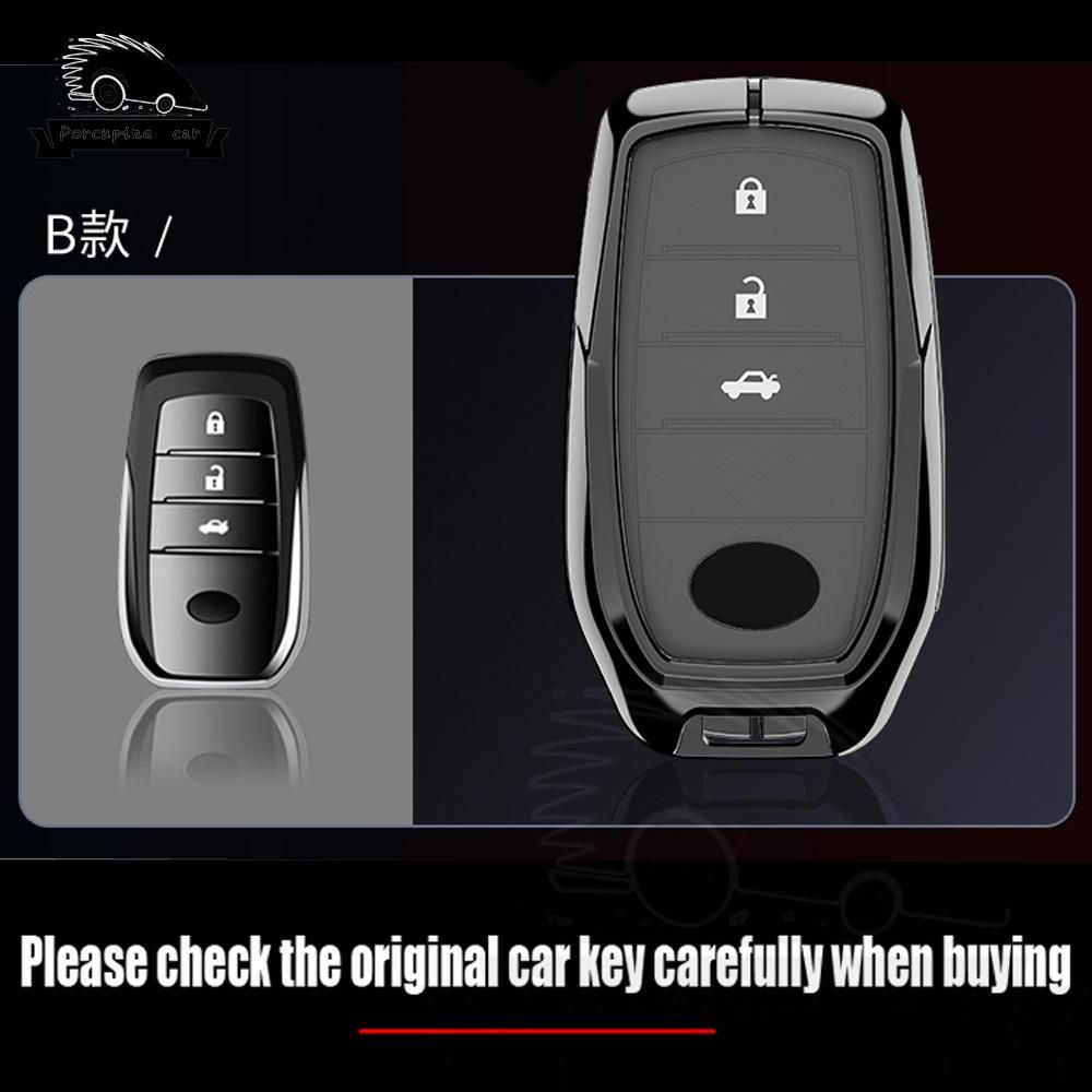 3 Buttons Car Key Cover Case For Toyota Highlander Land Cruiser Riez 86 Hilux Innova Fortuner Rav4 Camry Prado Shell