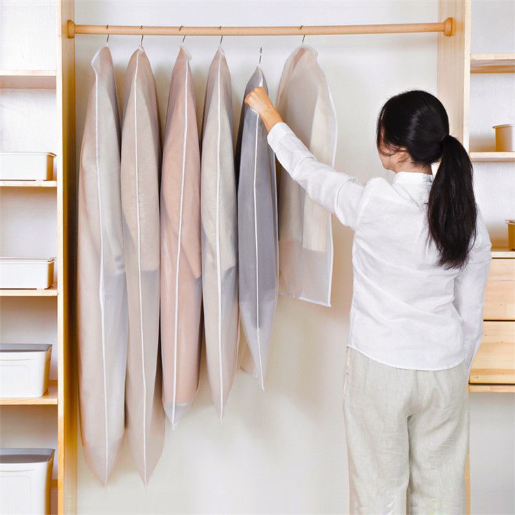 Garment Bag Clear Hanging Storage Dust Bag With Zipper