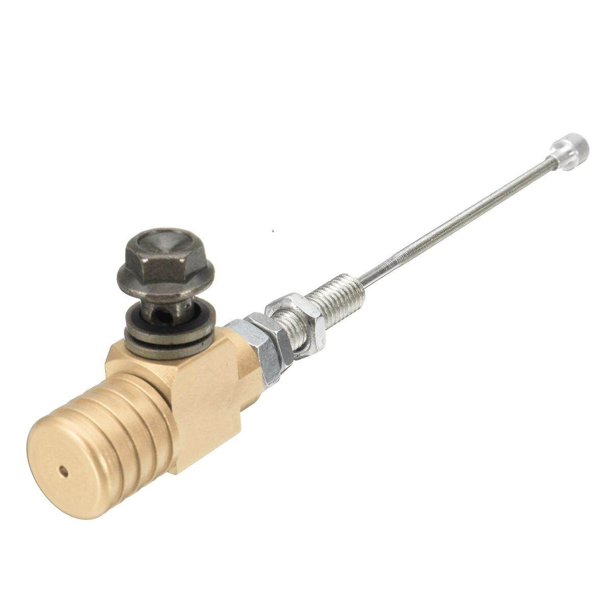 Aluminum M10x1.25mm Motorcycle Hydraulic Clutch Master Cylinder Rod Brake Pump Gold (gold)