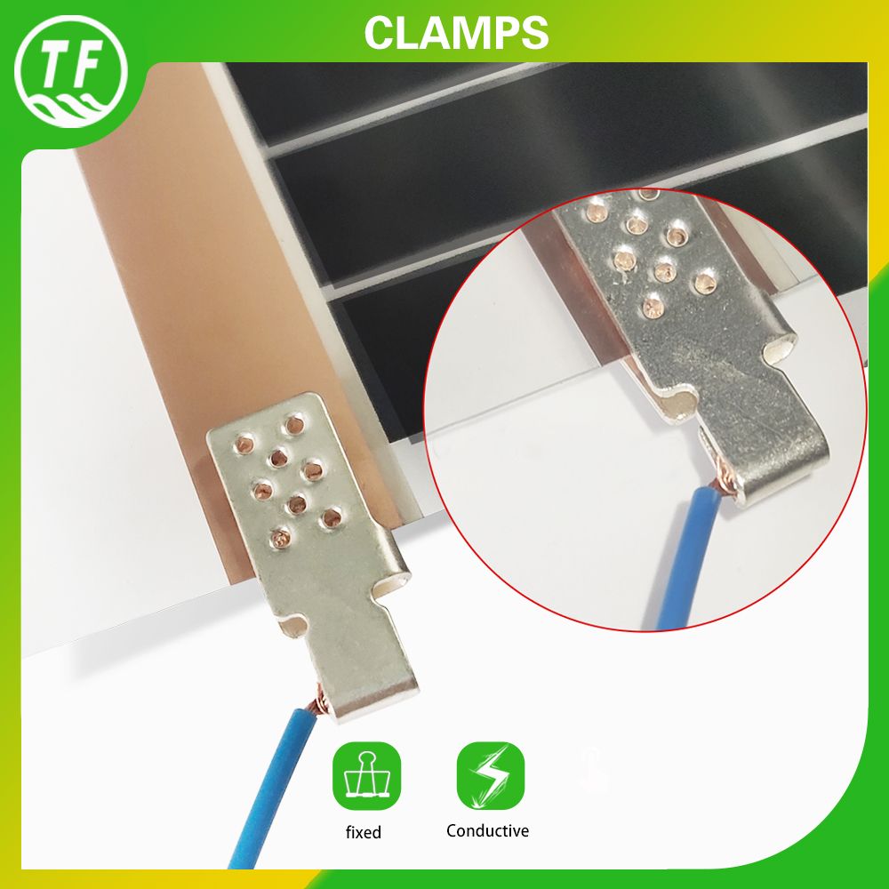 Special Silver Copper Clamps Floor Heating Film-20 PCS