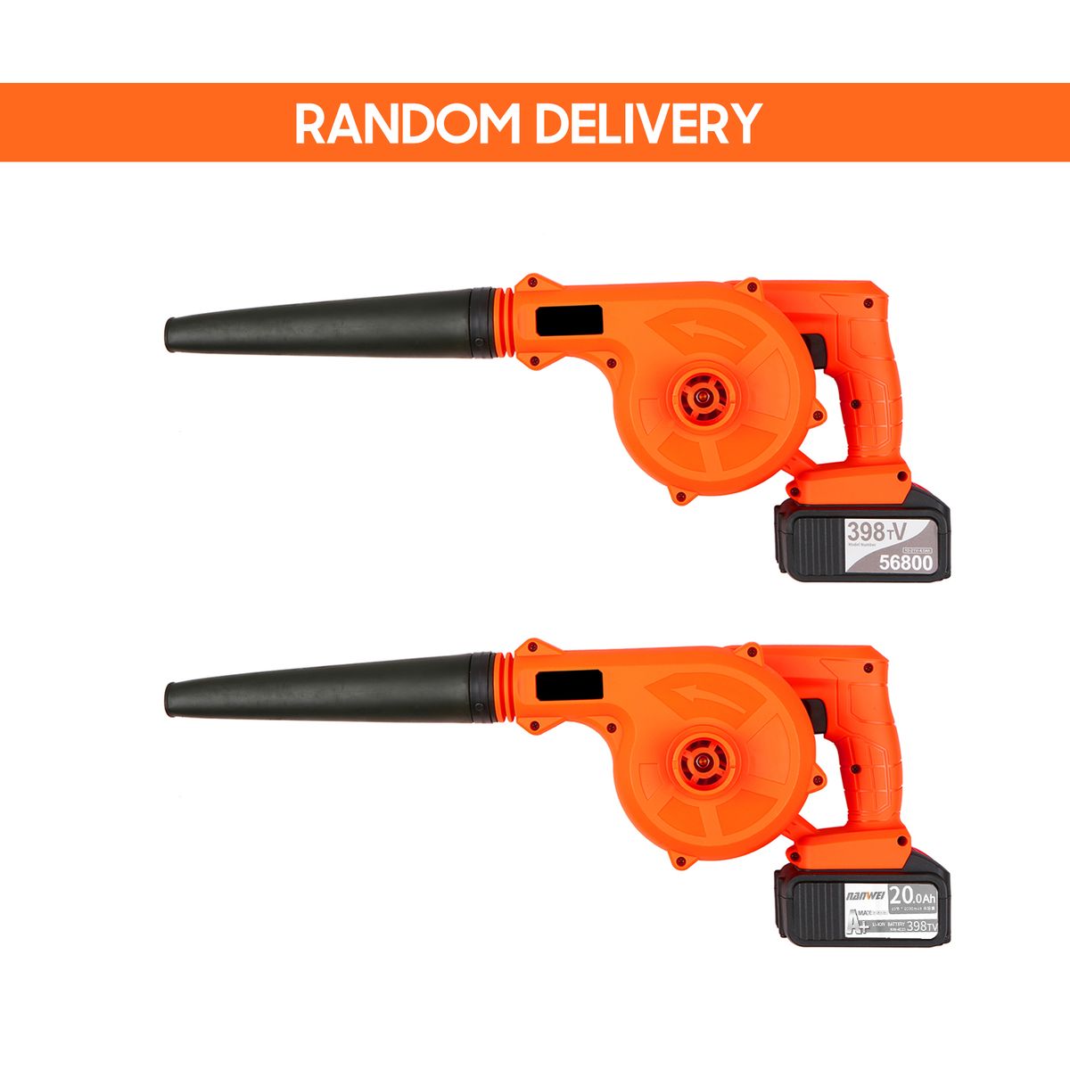 Cordless Leaf Blower 21V 2 Pack 4.0A Lithium 2 In 1 Sweeper