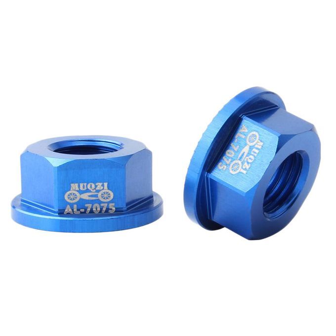 2 Pack M8 Front/Rear Hub Nuts For Kids Children Balance Bicycle Blue