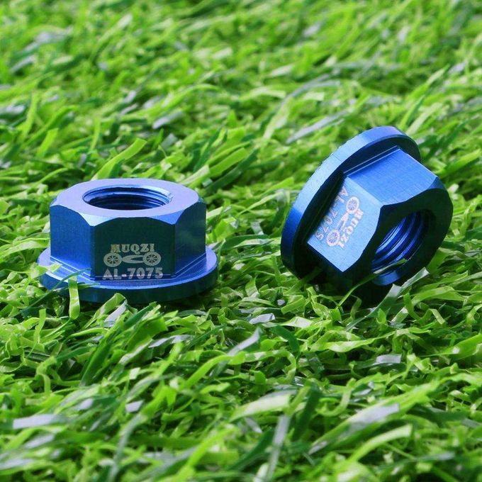 2 Pack M8 Front/Rear Hub Nuts For Kids Children Balance Bicycle Blue