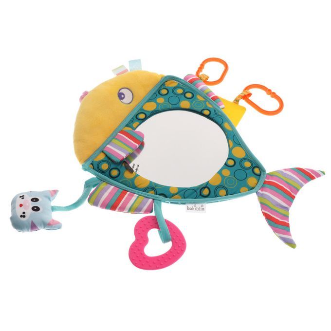 Baby Child Car Safety Back Seat Mirror Rear View W/ Soft Plush Animal