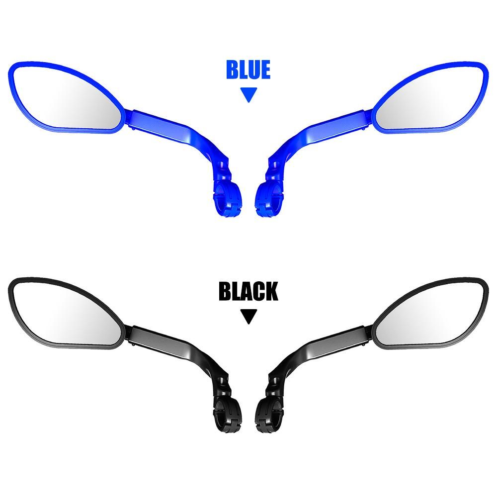 Telescopic Bicycle Rear Flat Mirror 360 Degree Rotatable Bike Handlebar Side Rear View Mirror for MTB Road Bike