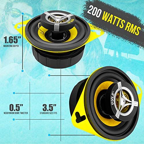 Car Two Way Speaker System  Pro 35 Inch 120 Watt 4 Ohm Mid T
