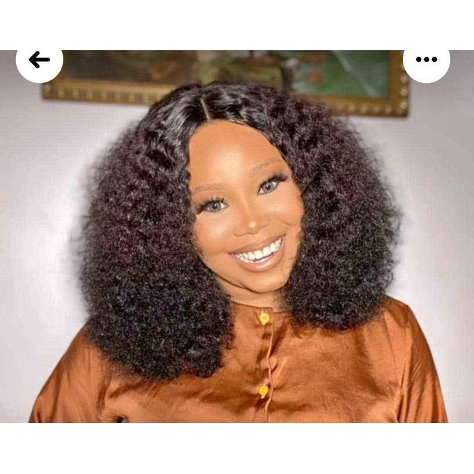 Affordable Pissy Curly Wig With Closure Natural Colour