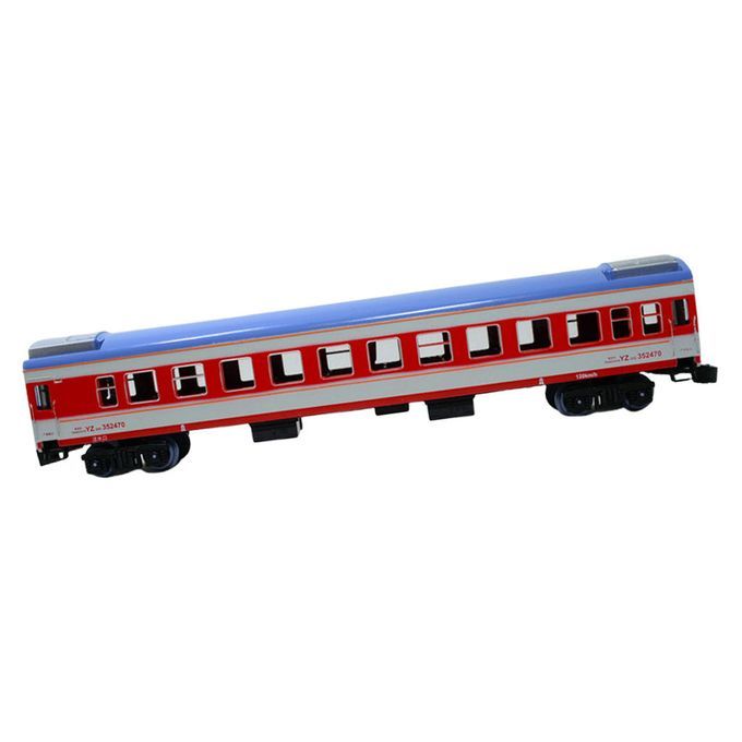 1:87 HO Scale Model Train Toy Passenger Car Locomotive  Toy Red