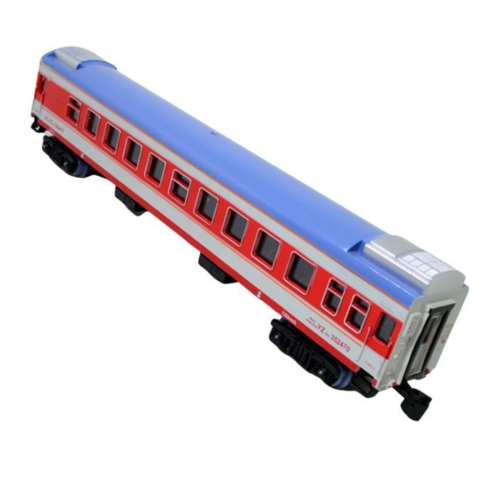 1:87 HO Scale Model Train Toy Passenger Car Locomotive  Toy Red