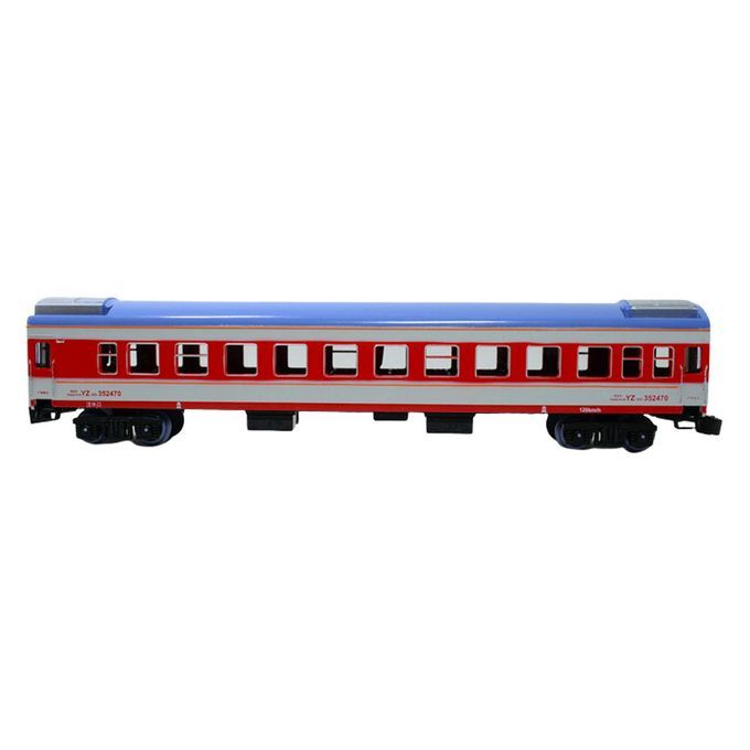 1:87 HO Scale Model Train Toy Passenger Car Locomotive  Toy Red