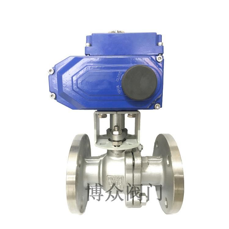 BoJo Bozhong Electric Flanged Ball Valve Q941f Electric Ball Valve Flange Valve Stainless Steel Electric Ball Valve
