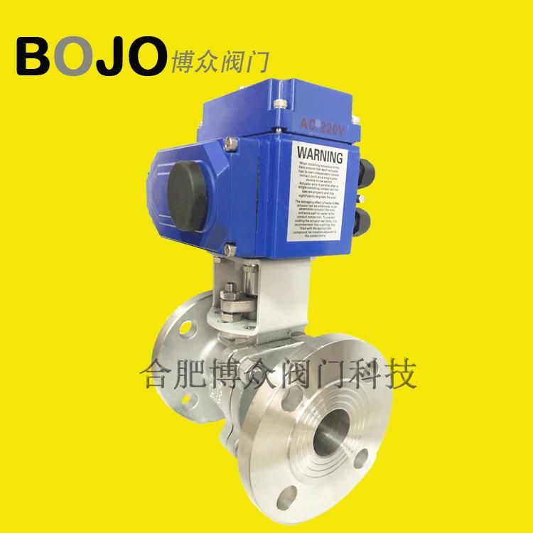 BoJo Bozhong Electric Flanged Ball Valve Q941f Electric Ball Valve Flange Valve Stainless Steel Electric Ball Valve