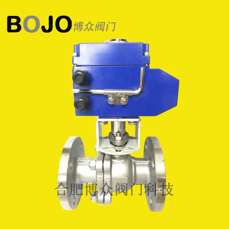 BoJo Bozhong Electric Flanged Ball Valve Q941f Electric Ball Valve Flange Valve Stainless Steel Electric Ball Valve