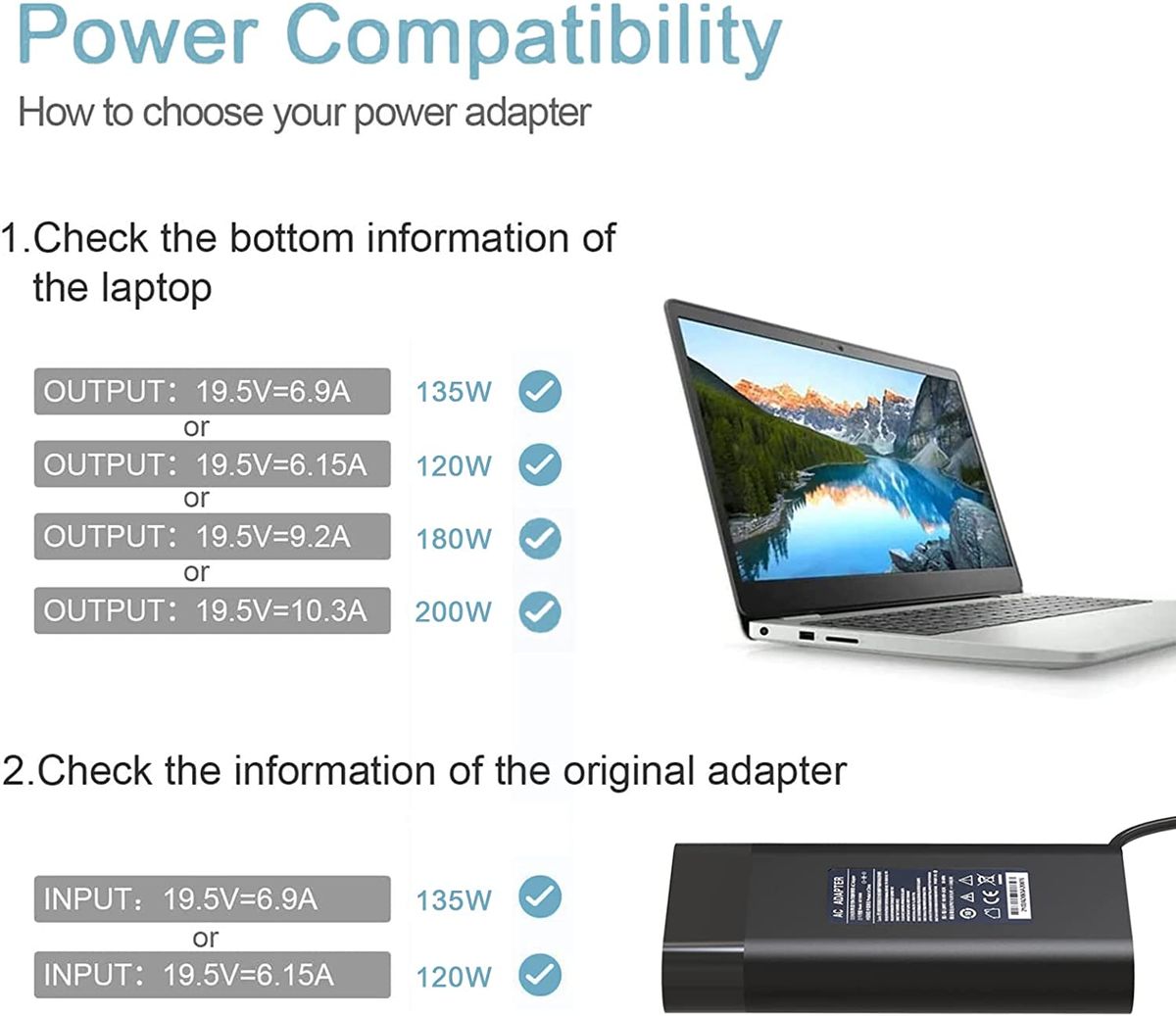 200W Laptop AC Adapter Compatible With HP Pavilion Gaming 15 17 Envy 15 17,Hp ZBook G3 G4 G5 G6 G7 15 15t 17 17t, ADP-200HB B L00818-850 TPN-DA10 Power Supply