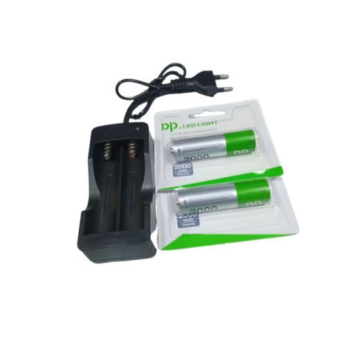Dp  Led Light Lithium 2000mah Rechargeable Battery/charger