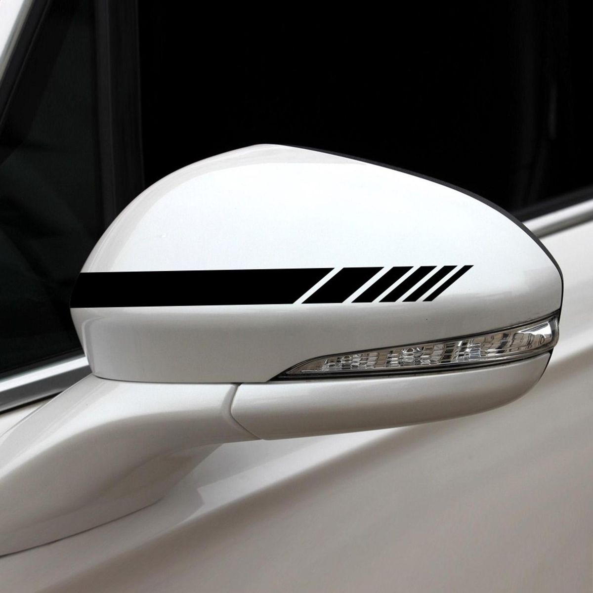 Universal Car Sticker Set 5PCS Racing Car Body Side Roof Hood Rear Mirror Decals for All Cars Decal