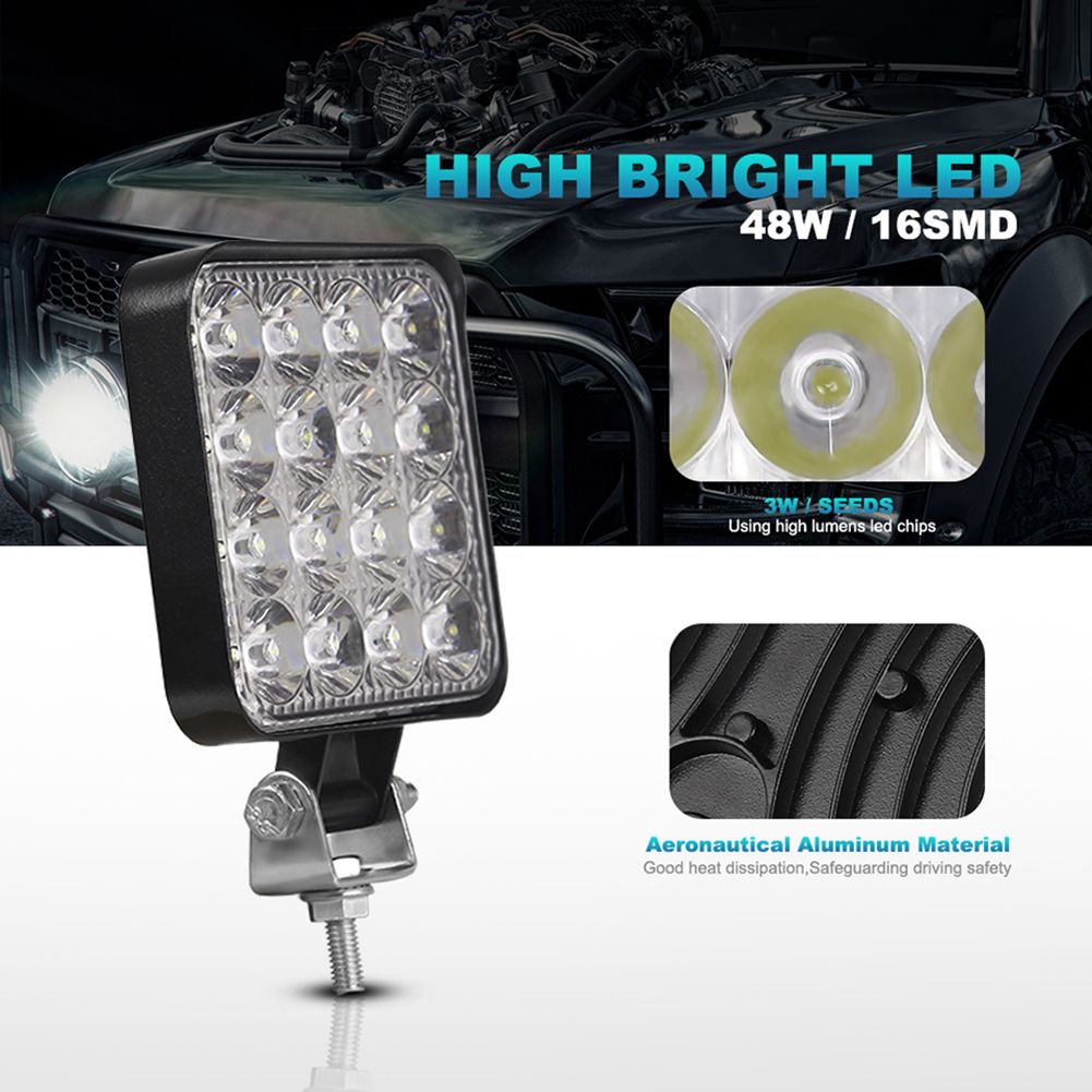 12V 24V LED Light Bar 42W 48W Mini LED Work Light Off Road Spotlight For Jeep Truck 4X4 Car SUV ATV