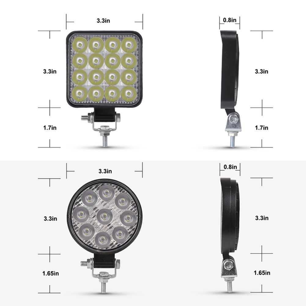 12V 24V LED Light Bar 42W 48W Mini LED Work Light Off Road Spotlight For Jeep Truck 4X4 Car SUV ATV