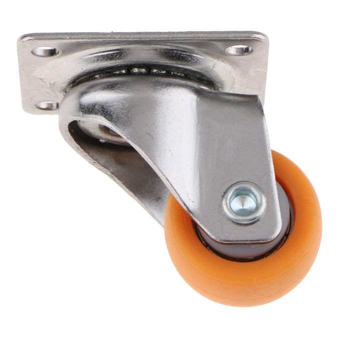 20 Pcs Nylon All Swivel Caster Wheels Plate Caster For Trolleys Wheel