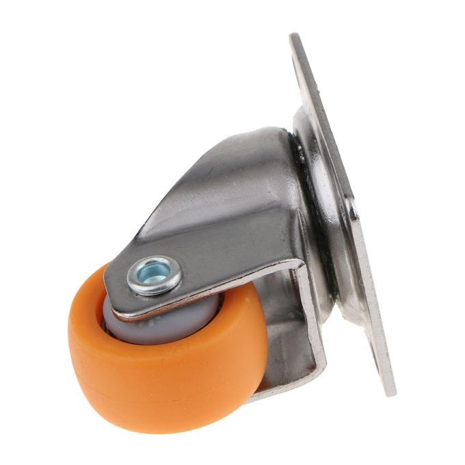 20 Pcs Nylon All Swivel Caster Wheels Plate Caster For Trolleys Wheel