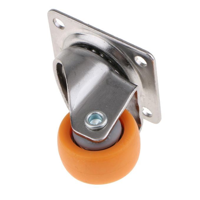 20 Pcs Nylon All Swivel Caster Wheels Plate Caster For Trolleys Wheel
