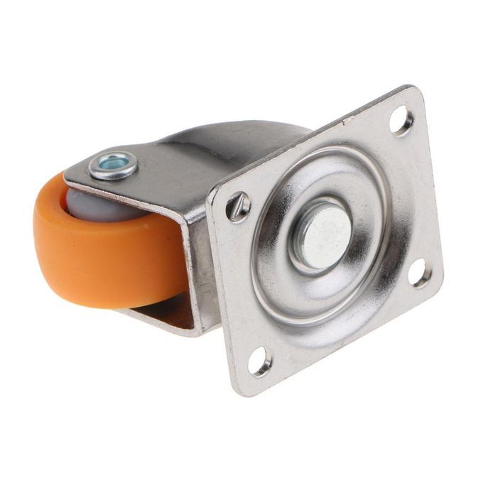 20 Pcs Nylon All Swivel Caster Wheels Plate Caster For Trolleys Wheel