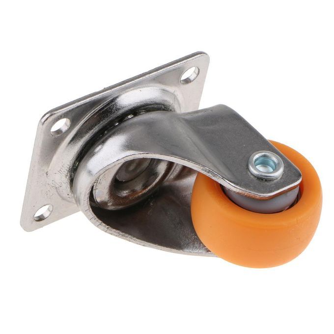 20 Pcs Nylon All Swivel Caster Wheels Plate Caster For Trolleys Wheel