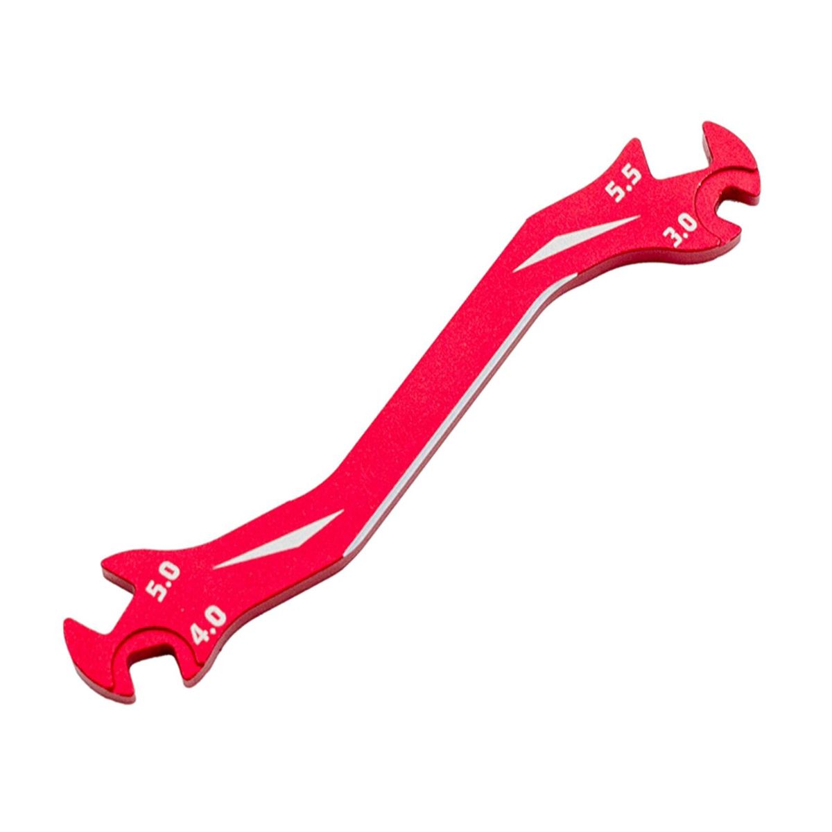 Remote Control Car Model Tool Nut Spanner Multi Turnbuckle Wrench 3mm 4mm 5mm 5.5mm Remote Control Replacement Parts Wrench Spanner(Red)