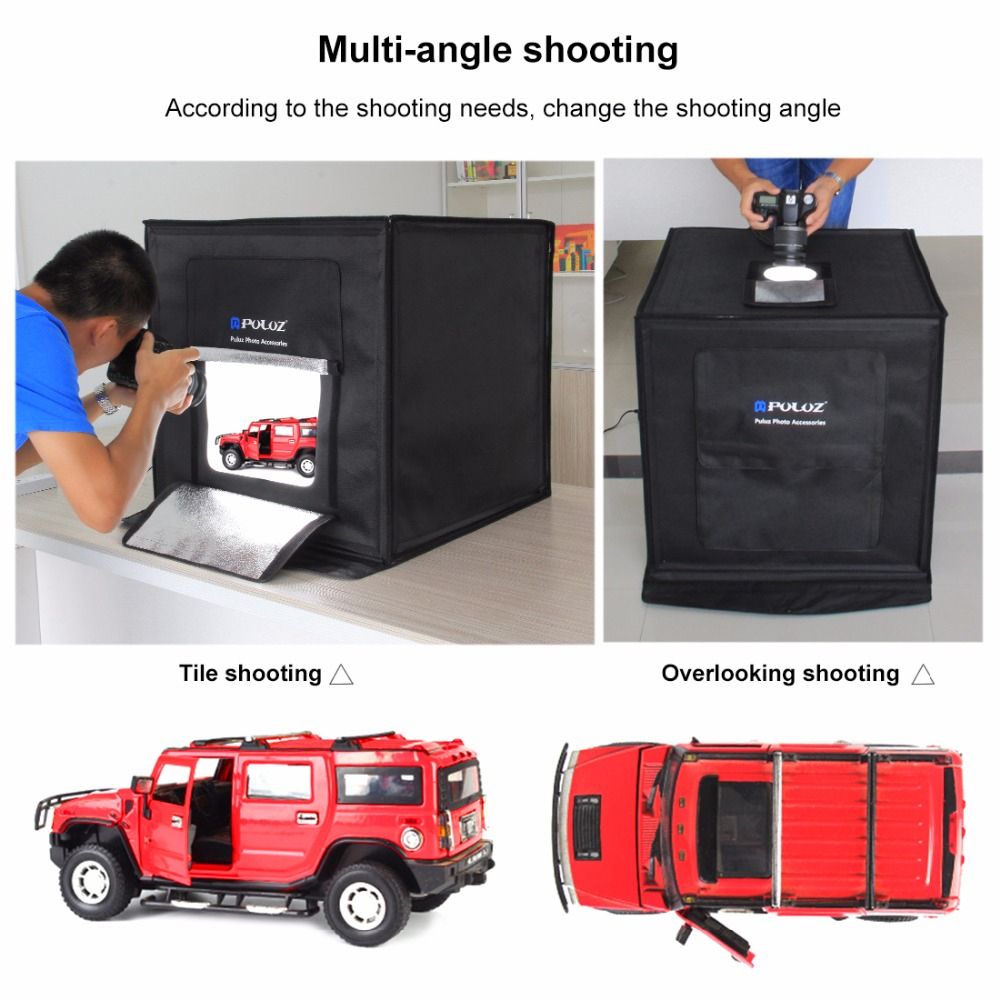 Portable 30W 5500K White Light Room Photo Lighting Studio Shooting Tent Box Kit