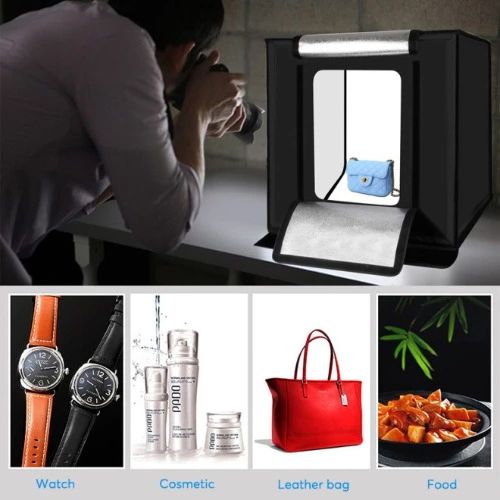 Portable 30W 5500K White Light Room Photo Lighting Studio Shooting Tent Box Kit